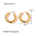 Earrings Gold Hoop for Women – Stainless Steel Minimalist Hoops