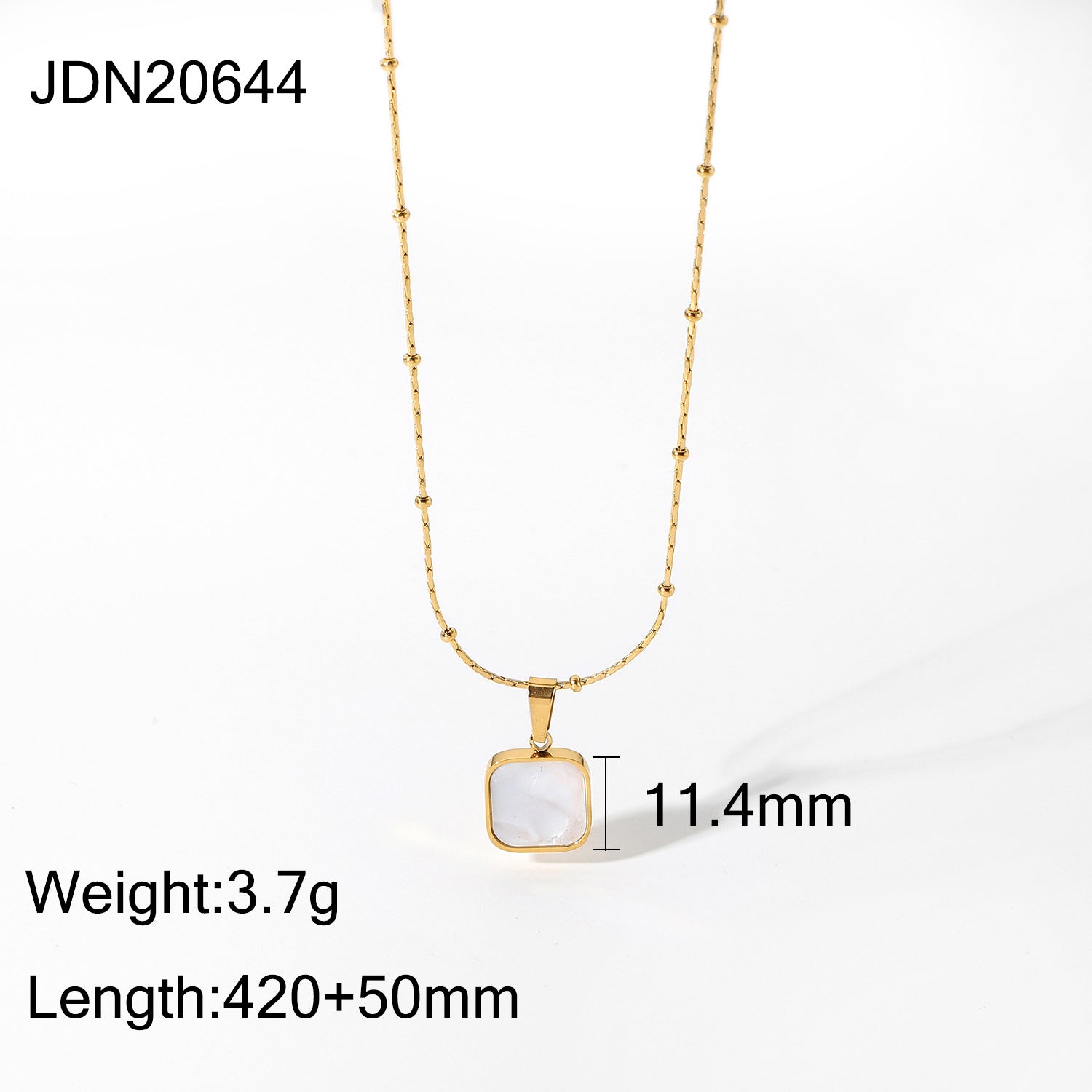 Necklace Gold Shell Pendant Women’s Minimalist Luxury