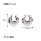Earrings: Stainless Steel Hoop for Women, Lightweight Modern Hypoallergenic Style