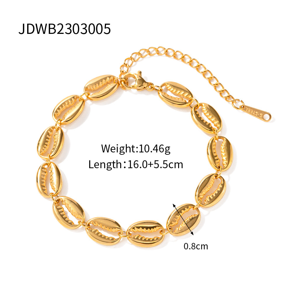 Layered Gold Charm Bracelet Set Trendy Bohemian Fashion Jewelry