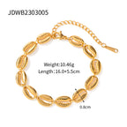 Layered Gold Charm Bracelet Set Trendy Bohemian Fashion Jewelry