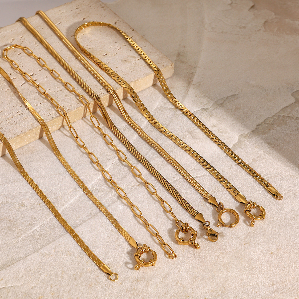 Gold multi-chain necklace with lemon charm for women