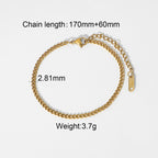 Layered Gold Green Bracelet for Women, Dainty Stackable Jewelry
