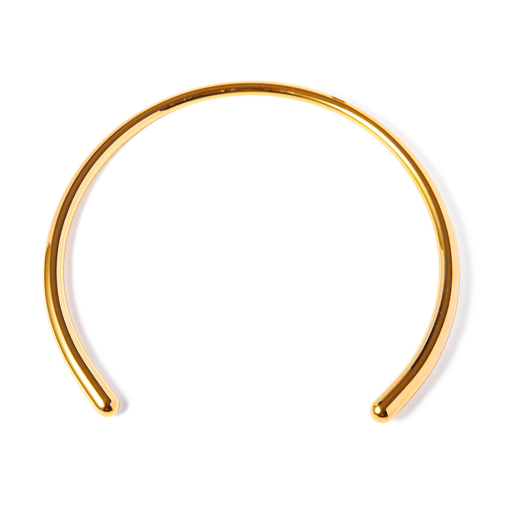 Necklace: 18K Gold Plated Minimalist Open Cuff Choker for Women