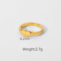 Ring: Gold Plated Zircon Minimalist Stacking Band, Fashion Statement Ring