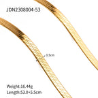 Necklace Gold Multi-Strand Titanium Steel Set for Women