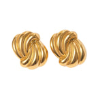 Statement Stud Earrings: Gold Vintage Bold Women’s Fashion Jewelry