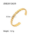 Women's Titanium Steel Bracelet Stainless Steel 18K Gold Plated Open Bracelet Fashion Jewelry Shell Necklace Women