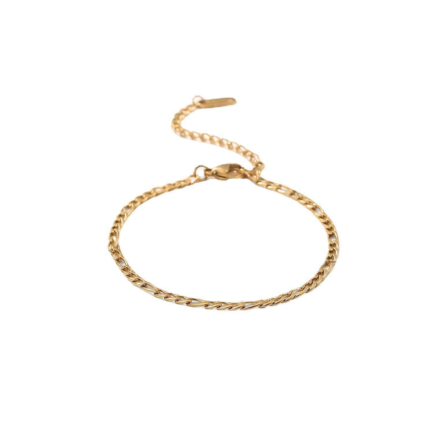 Layered Gold Green Bracelet for Women, Dainty Stackable Jewelry