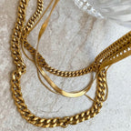 Gold Cuban Chain Necklace - Solid Gold Daily Wear gold necklace