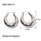 Earrings: Stainless Steel Hoop for Women, Lightweight Modern Hypoallergenic Style