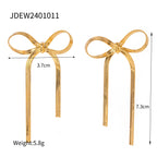 Titanium steel earring high-end light luxury earrings 18k gold colorfast earrings cross-border stainless steel accessories