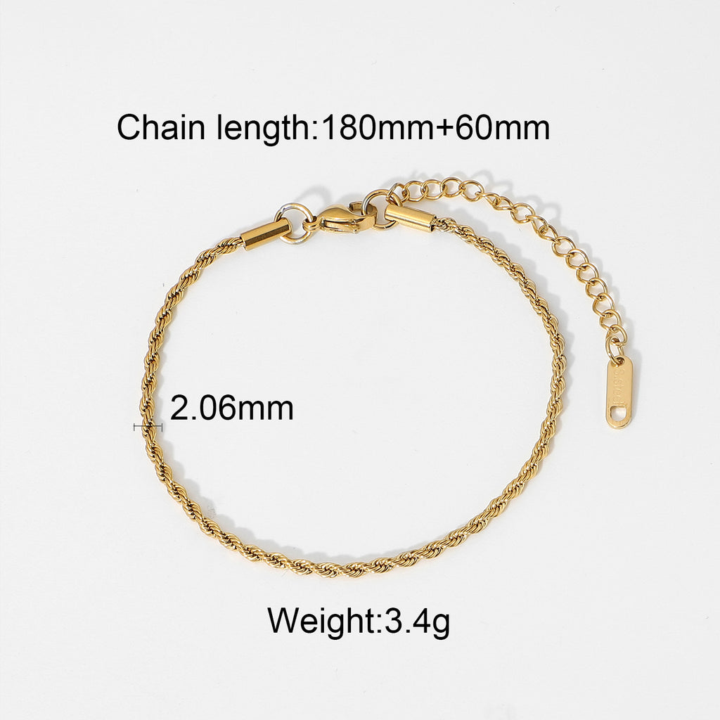Layered Gold Green Bracelet for Women, Dainty Stackable Jewelry