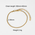 Layered Gold Green Bracelet for Women, Dainty Stackable Jewelry