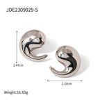 Stainless Steel Earrings – Modern Minimalist Trendy Women’s Jewelry