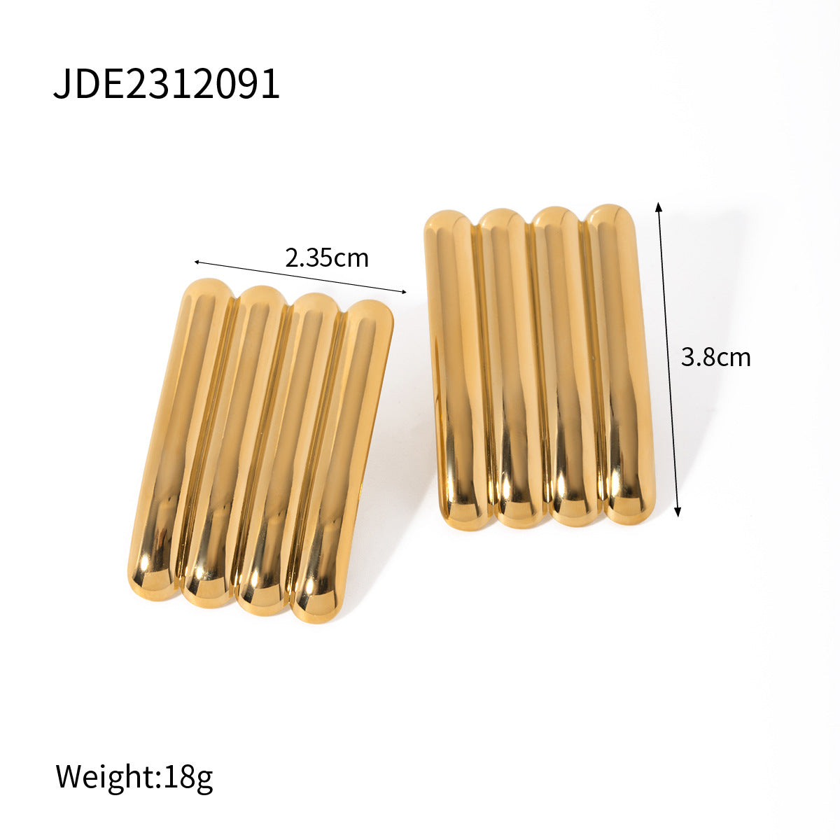 Statement Stud Earrings: Gold Vintage Bold Women’s Fashion Jewelry