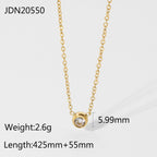 Necklace for Women: Delicate Gold Minimalist Diamond Pendant