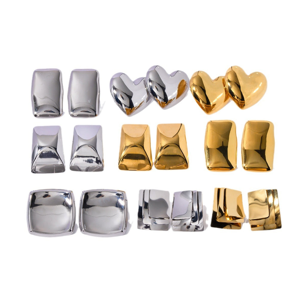 Earrings: Premium Gold & Silver Geometric Statement Jewelry for Women