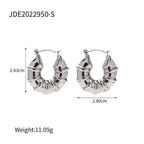 Earrings: Stainless Steel Hoop for Women, Lightweight Modern Hypoallergenic Style