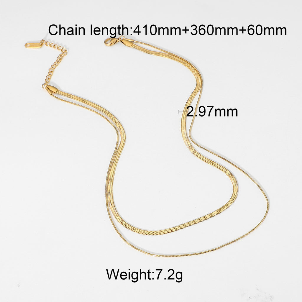 Gold Cuban Chain Necklace - Hypoallergenic Titanium Steel for Men & Women
