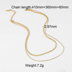 Gold Cuban Chain Necklace - Hypoallergenic Titanium Steel for Men & Women
