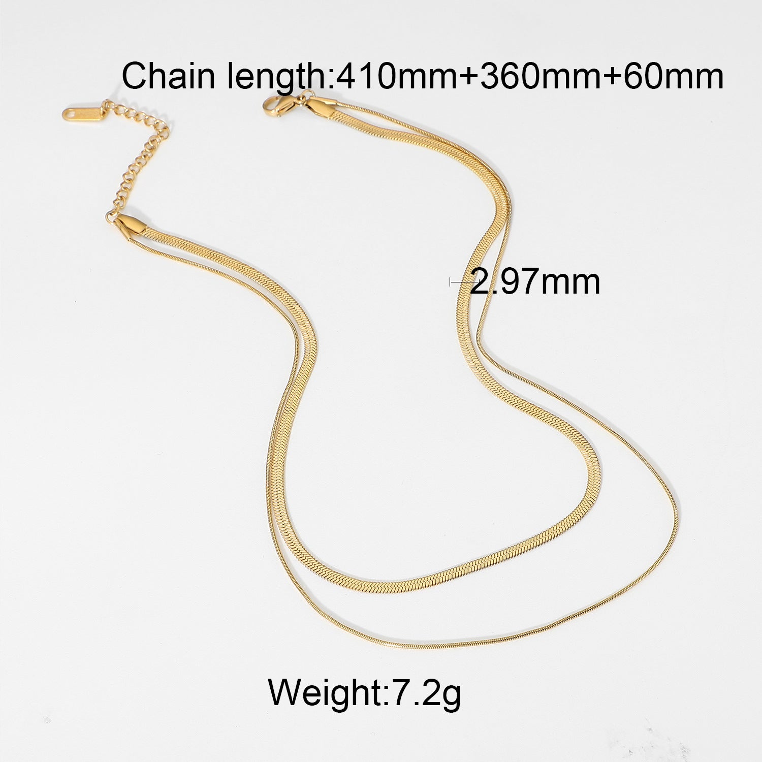 Gold Cuban Chain Necklace - Hypoallergenic Titanium Steel for Men & Women