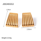 Statement Stud Earrings: Gold Vintage Bold Women’s Fashion Jewelry