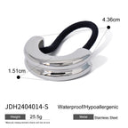 Metal Geometric Hair Ties | Gold & Silver Plated Ponytail Holders, Non-slip Elastic Scrunchies for Women