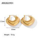 Hoop Earrings for Women - Stainless Steel Lightweight Silver Fashionable