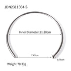Necklace: 18K Gold Plated Minimalist Open Cuff Choker for Women