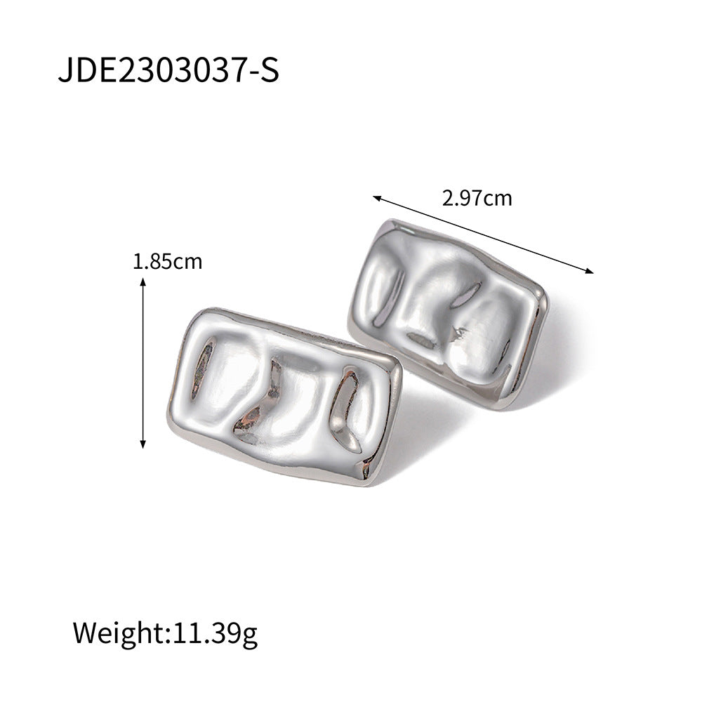 Stainless Steel Earrings – Modern Minimalist Trendy Women’s Jewelry