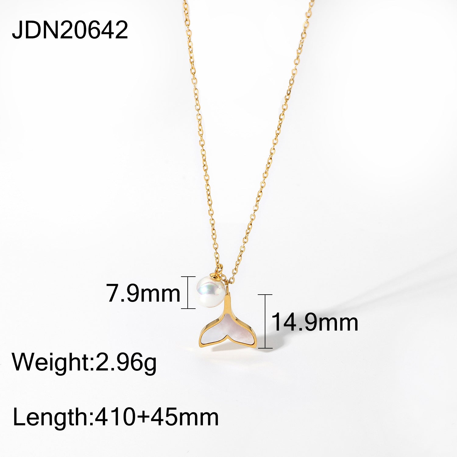Starfish Pearl Pendant Necklace with a Sense of Luxury and Niche Open Mouth Bracelet Titanium Steel Accessory
