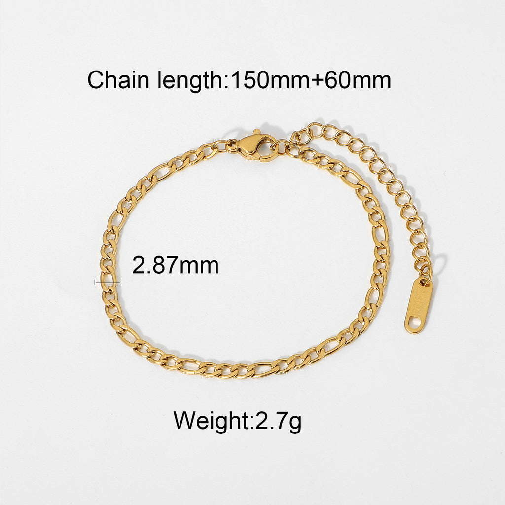 Layered Gold Green Bracelet for Women, Dainty Stackable Jewelry