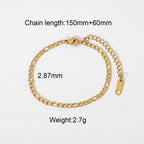 Layered Gold Green Bracelet for Women, Dainty Stackable Jewelry