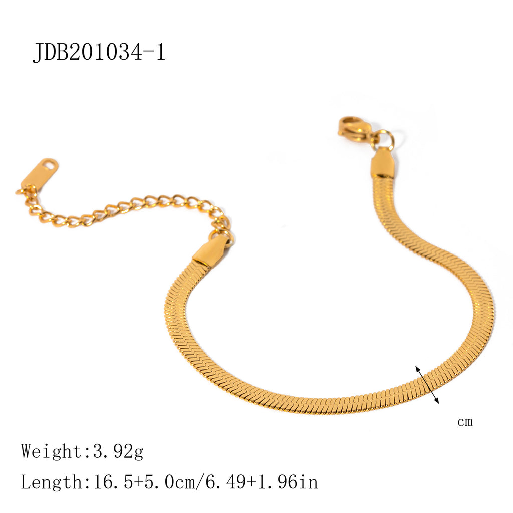 Layered Gold Green Bracelet for Women, Dainty Stackable Jewelry