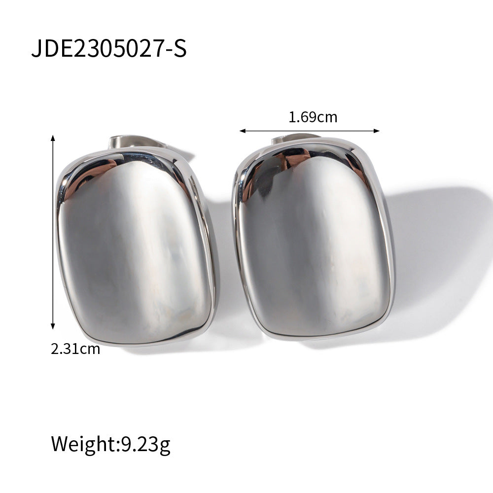 Stainless Steel Earrings – Modern Minimalist Trendy Women’s Jewelry