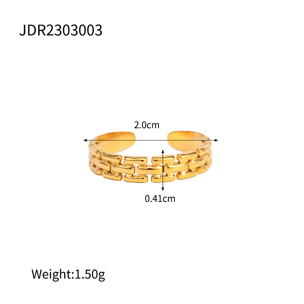 Gold Stackable Boho Ring Set with Malachite & Pearls for Women