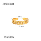 Gold Stackable Boho Ring Set with Malachite & Pearls for Women