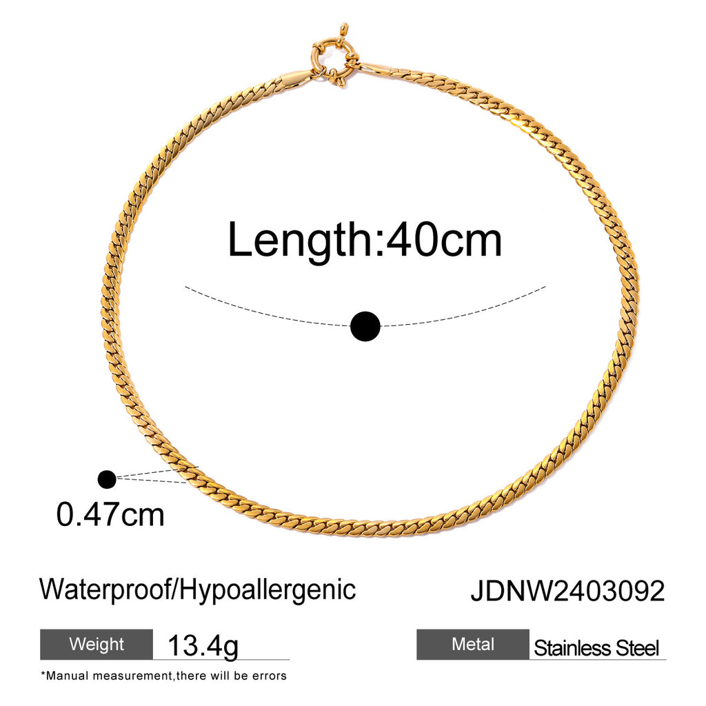 Necklace for Women: Gold Multi-Chain Minimalist Vintage 18k Plated