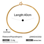 Necklace for Women: Gold Multi-Chain Minimalist Vintage 18k Plated