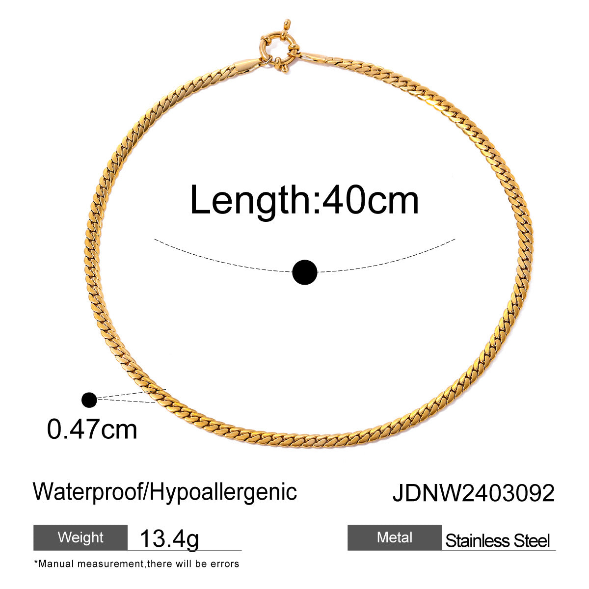 Necklace for Women: Gold Multi-Chain Minimalist Vintage 18k Plated