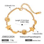 18k gold stainless steel star bracelet light luxury high-end jewelry does not fade titanium steel accessories