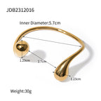 Bracelet: Asymmetrical Open Cuff – Modern Minimalist Metal Jewelry