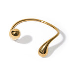 Bracelet: Asymmetrical Open Cuff – Modern Minimalist Metal Jewelry