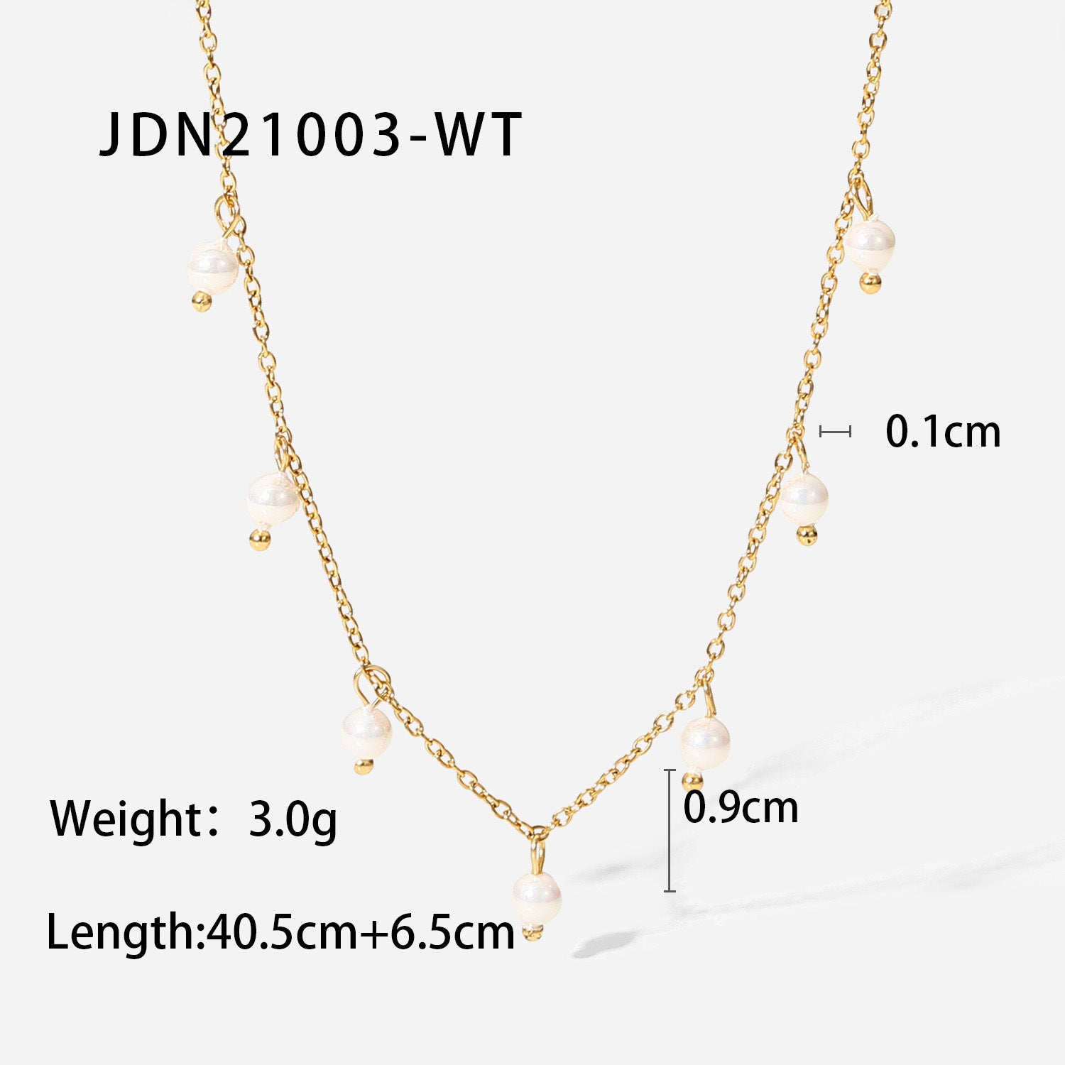 Necklace Delicate Pearl Gold Choker for Women, Minimalist Elegant Jewelry