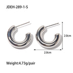 Earrings: Stainless Steel Hoop for Women, Lightweight Modern Hypoallergenic Style
