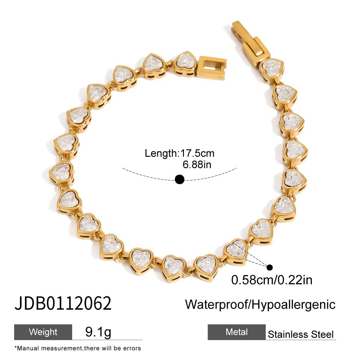 Stainless steel zirconium stackable bracelet luxury high-end jewelry titanium steel accessories