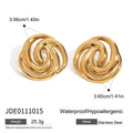 Titanium steel earring high-end light luxury earrings 18k gold colorfast earrings cross-border stainless steel accessories