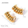 Earrings Gold Plated Ear Cuffs Set Modern Women’s Statement Jewelry