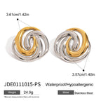 Titanium steel earring high-end light luxury earrings 18k gold colorfast earrings cross-border stainless steel accessories